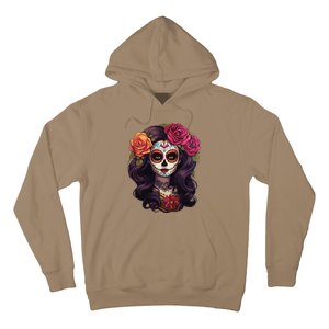 De Los Muertos La Catrina Day Of The Dead Sugar Skull Women Hoodie