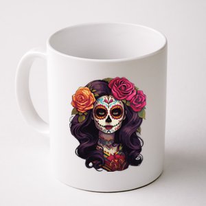 De Los Muertos La Catrina Day Of The Dead Sugar Skull Women Coffee Mug