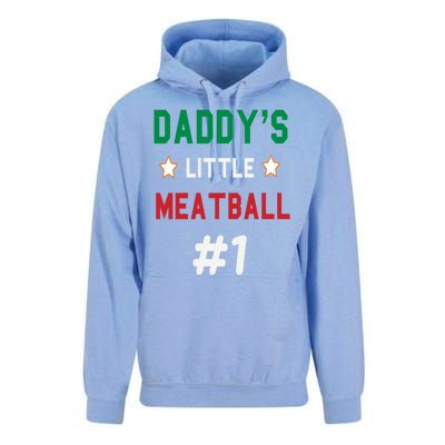 Daddy Little Meatball Italian Mom Sayings Unisex Surf Hoodie