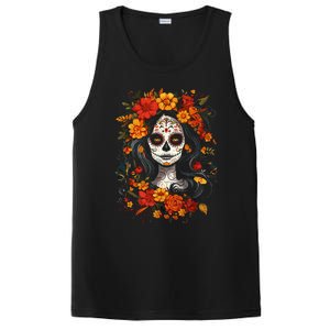 De Los Muertos La Catrina Day Of The Dead Sugar Skull PosiCharge Competitor Tank