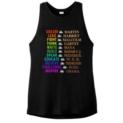 Dream Like Martin Lead Like Harriet The Junenth 1865 Ladies PosiCharge Tri-Blend Wicking Tank