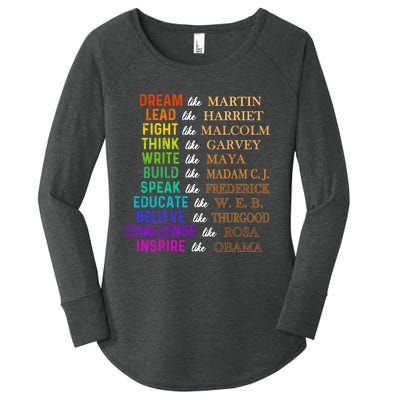 Dream Like Martin Lead Like Harriet The Junenth 1865 Women's Perfect Tri Tunic Long Sleeve Shirt