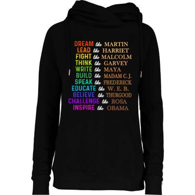 Dream Like Martin Lead Like Harriet The Junenth 1865 Womens Funnel Neck Pullover Hood