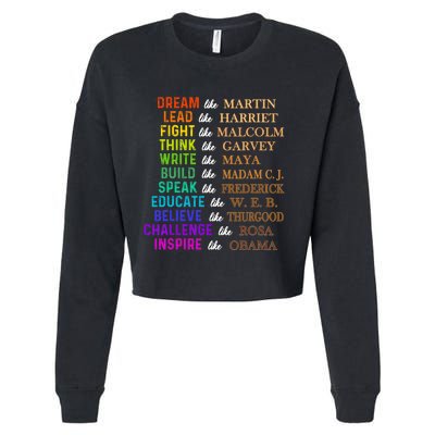 Dream Like Martin Lead Like Harriet The Junenth 1865 Cropped Pullover Crew