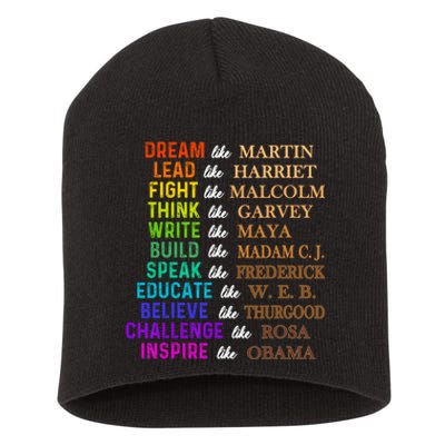 Dream Like Martin Lead Like Harriet The Junenth 1865 Short Acrylic Beanie