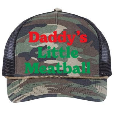 Daddy Little Meatball Italian Ironic Funny Meme Trendy Unisex Retro Rope Trucker Hat Cap