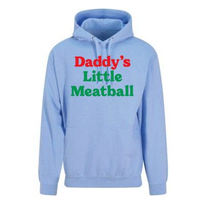 Daddy Little Meatball Italian Ironic Funny Meme Trendy Unisex Unisex Surf Hoodie