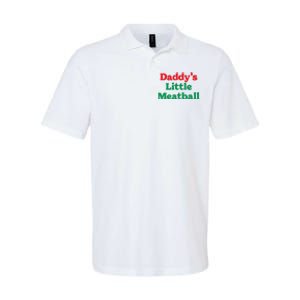 Daddy Little Meatball Italian Ironic Funny Meme Trendy Unisex Softstyle Adult Sport Polo