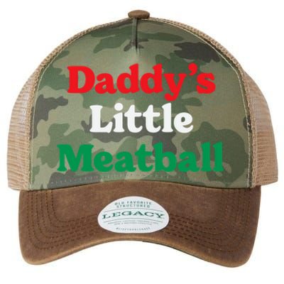 Daddy Little Meatball Italian Ironic Funny Meme Trendy Unisex Legacy Tie Dye Trucker Hat