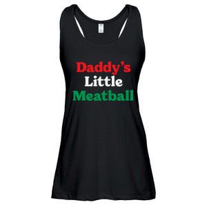 Daddy Little Meatball Italian Ironic Funny Meme Trendy Unisex Ladies Essential Flowy Tank