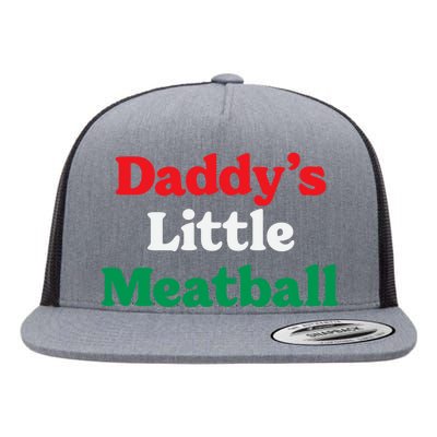 Daddy Little Meatball Italian Ironic Funny Meme Trendy Unisex Flat Bill Trucker Hat