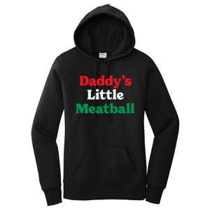 Daddy Little Meatball Italian Ironic Funny Meme Trendy Unisex Women's Pullover Hoodie