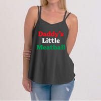 Daddy Little Meatball Italian Ironic Funny Meme Trendy Unisex Women's Strappy Tank