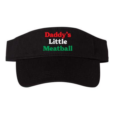 Daddy Little Meatball Italian Ironic Funny Meme Trendy Unisex Valucap Bio-Washed Visor