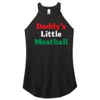 Daddy Little Meatball Italian Ironic Funny Meme Trendy Unisex Women's Perfect Tri Rocker Tank