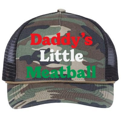 Daddy Little Meatball Italian Ironic Funny Meme Trendy Unisex Retro Rope Trucker Hat Cap