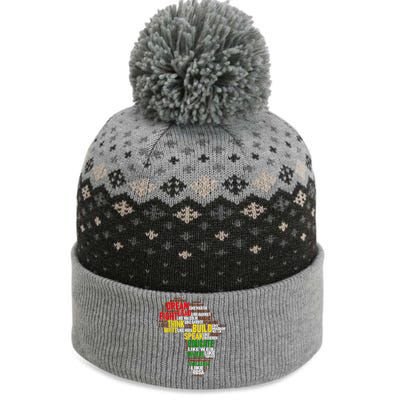 Dream Like Martin Black History Month African Celebration The Baniff Cuffed Pom Beanie