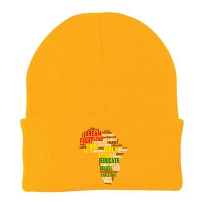 Dream Like Martin Black History Month African Celebration Knit Cap Winter Beanie