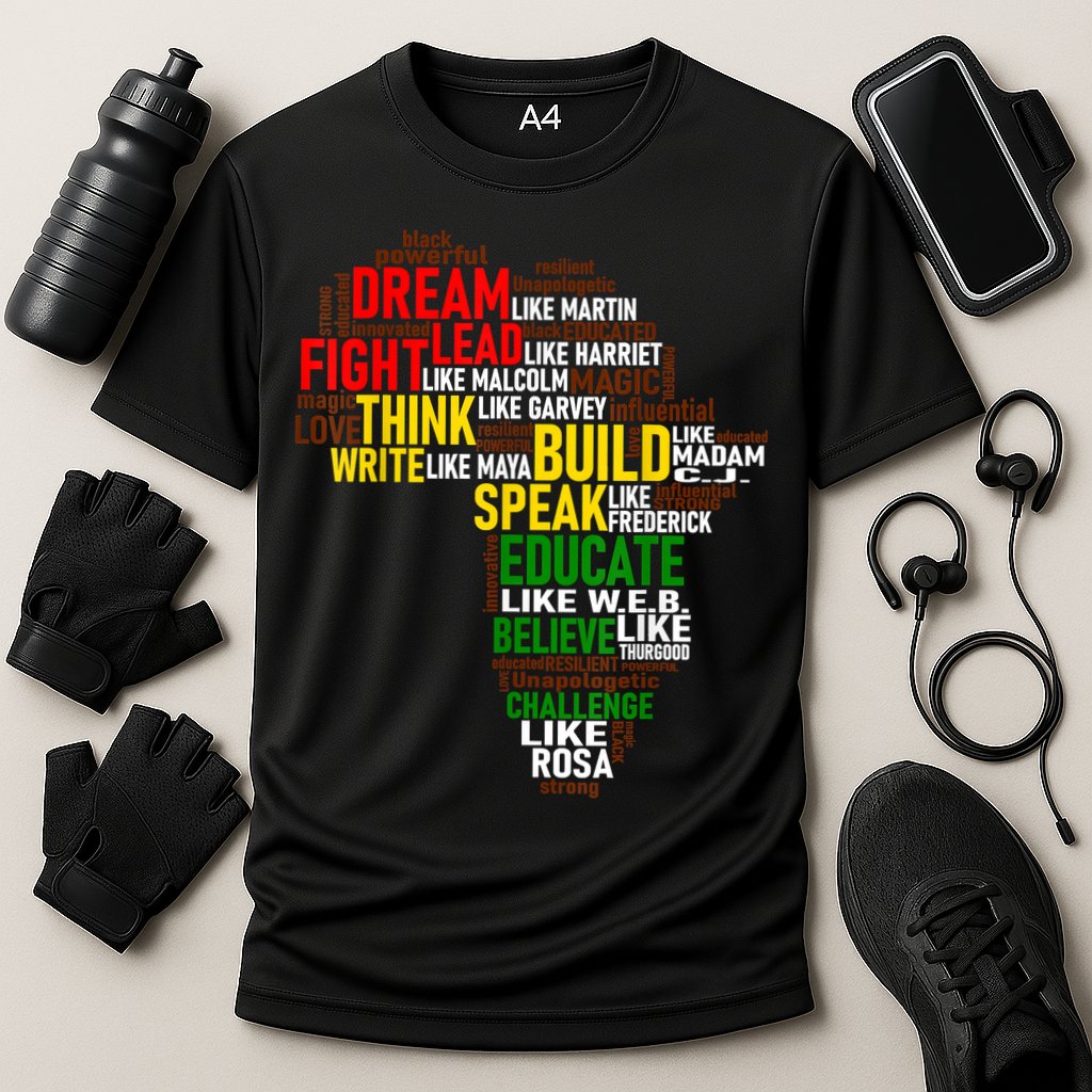 Dream Like Martin Black History Month African Celebration Cooling Performance Crew T-Shirt