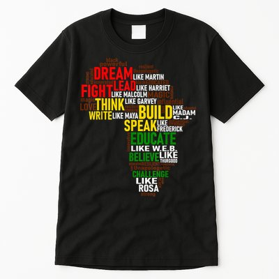 Dream Like Martin Black History Month African Celebration Tall T-Shirt