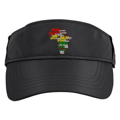 Dream Like Martin Black History Month African Celebration Adult Drive Performance Visor