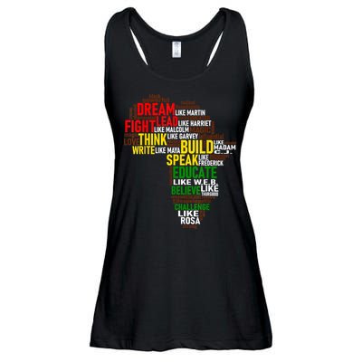 Dream Like Martin Black History Month African Celebration Ladies Essential Flowy Tank