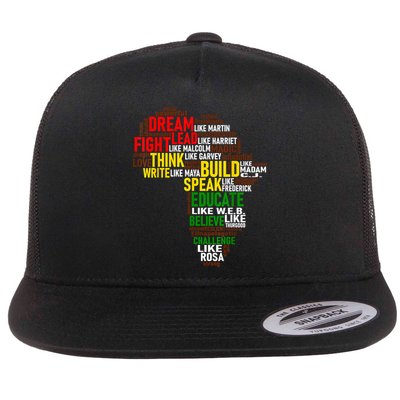 Dream Like Martin Black History Month African Celebration Flatbill Hat
