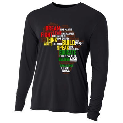 Dream Like Martin Black History Month African Celebration Cooling Performance Long Sleeve Crew