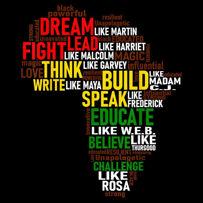 Dream Like Martin Black History Month African Celebration Poster