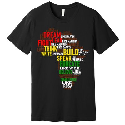 Dream Like Martin Black History Month African Celebration Premium T-Shirt