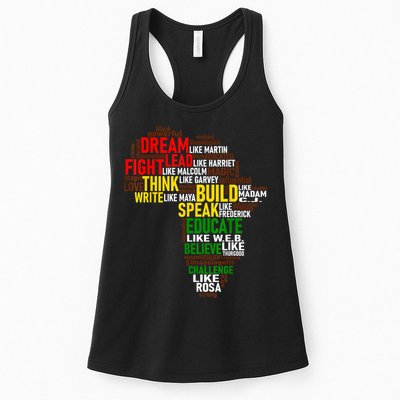 Dream Like Martin Black History Month African Celebration Womens Tank Top