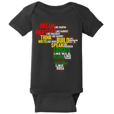 Dream Like Martin Black History Month African Celebration Baby Bodysuit
