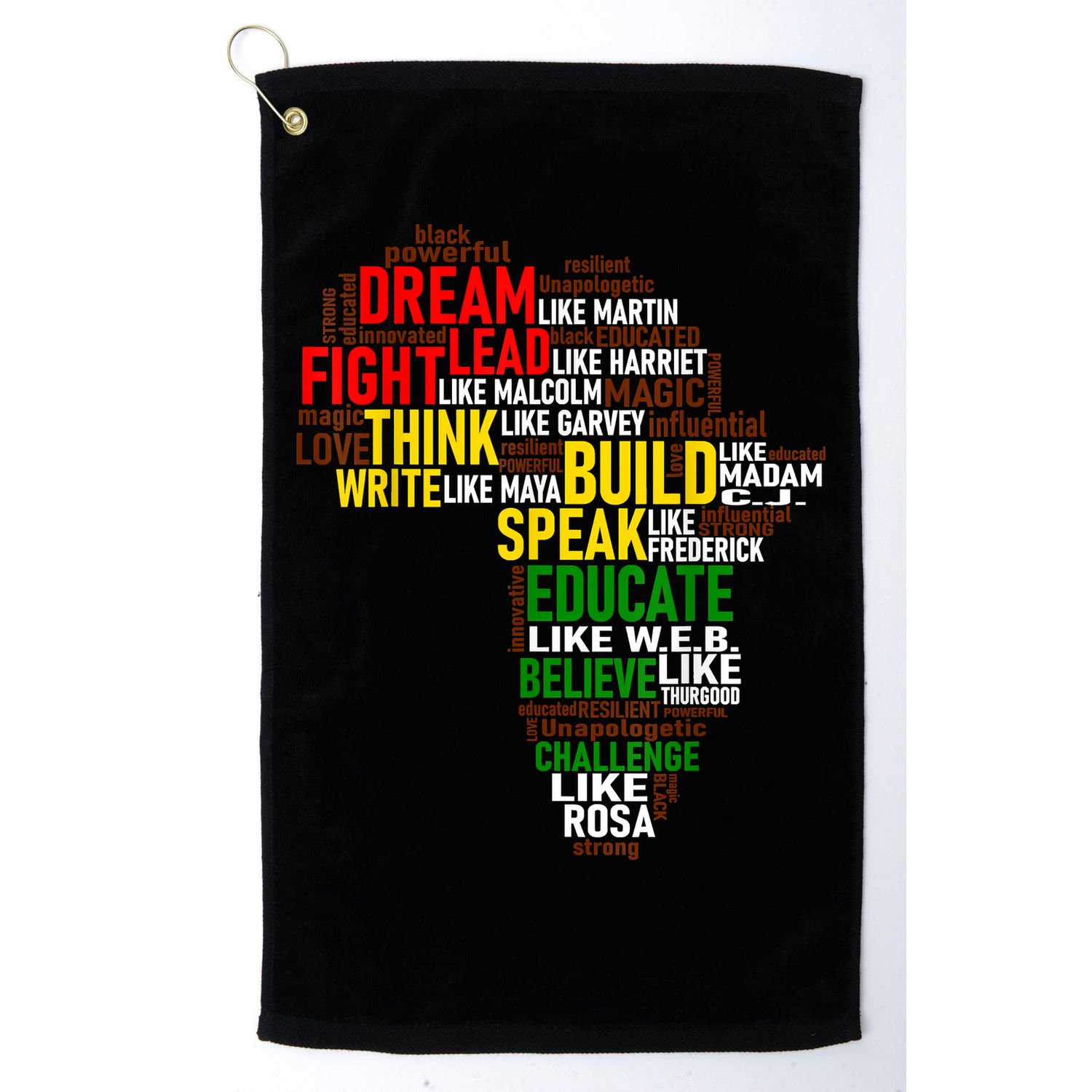 Dream Like Martin Black History Month African Celebration Golf Towel