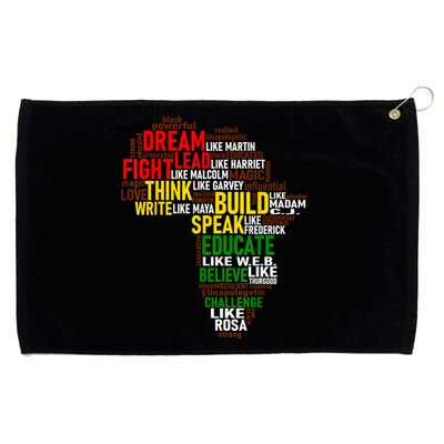 Dream Like Martin Black History Month African Celebration Grommeted Golf Towel