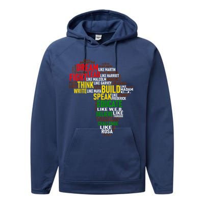 Dream Like Martin Black History Month African Celebration Performance Fleece Hoodie