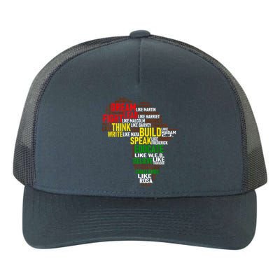 Dream Like Martin Black History Month African Celebration Yupoong Adult 5-Panel Trucker Hat