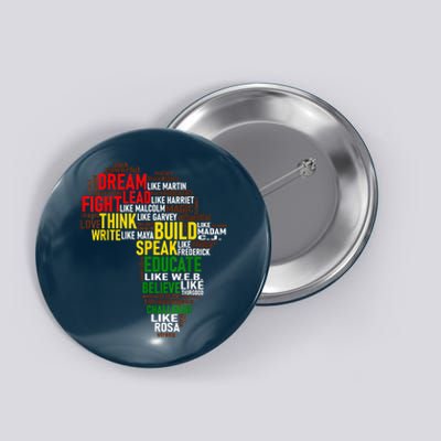 Dream Like Martin Black History Month African Celebration Button