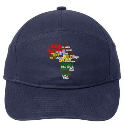 Dream Like Martin Black History Month African Celebration 7-Panel Snapback Hat