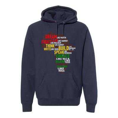 Dream Like Martin Black History Month African Celebration Premium Hoodie