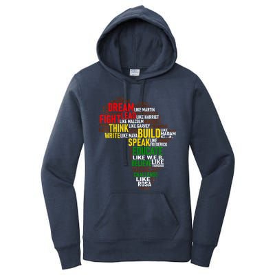 Dream Like Martin Black History Month African Celebration Women's Pullover Hoodie