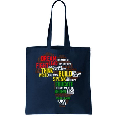 Dream Like Martin Black History Month African Celebration Tote Bag