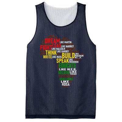 Dream Like Martin Black History Month African Celebration Mesh Reversible Basketball Jersey Tank