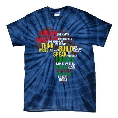 Dream Like Martin Black History Month African Celebration Tie-Dye T-Shirt