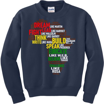 Dream Like Martin Black History Month African Celebration Kids Sweatshirt