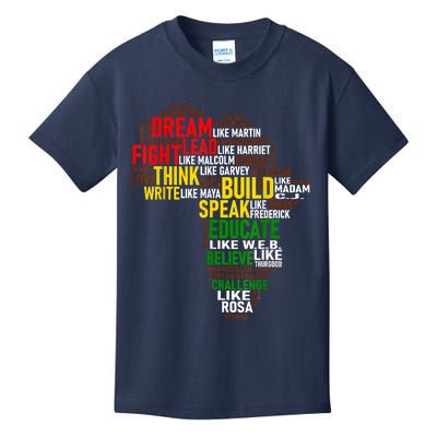 Dream Like Martin Black History Month African Celebration Kids T-Shirt