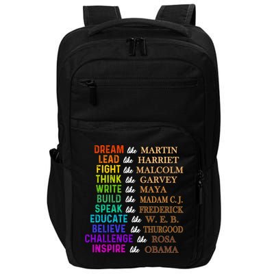 Dream Like Martin Lead Like Harriet The Juneteenth 1865 Gift Impact Tech Backpack