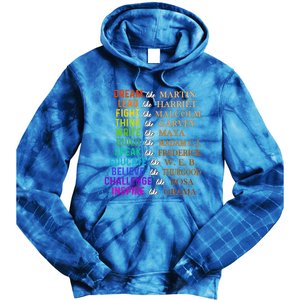 Dream Like Martin Lead Like Harriet The Juneteenth 1865 Gift Tie Dye Hoodie