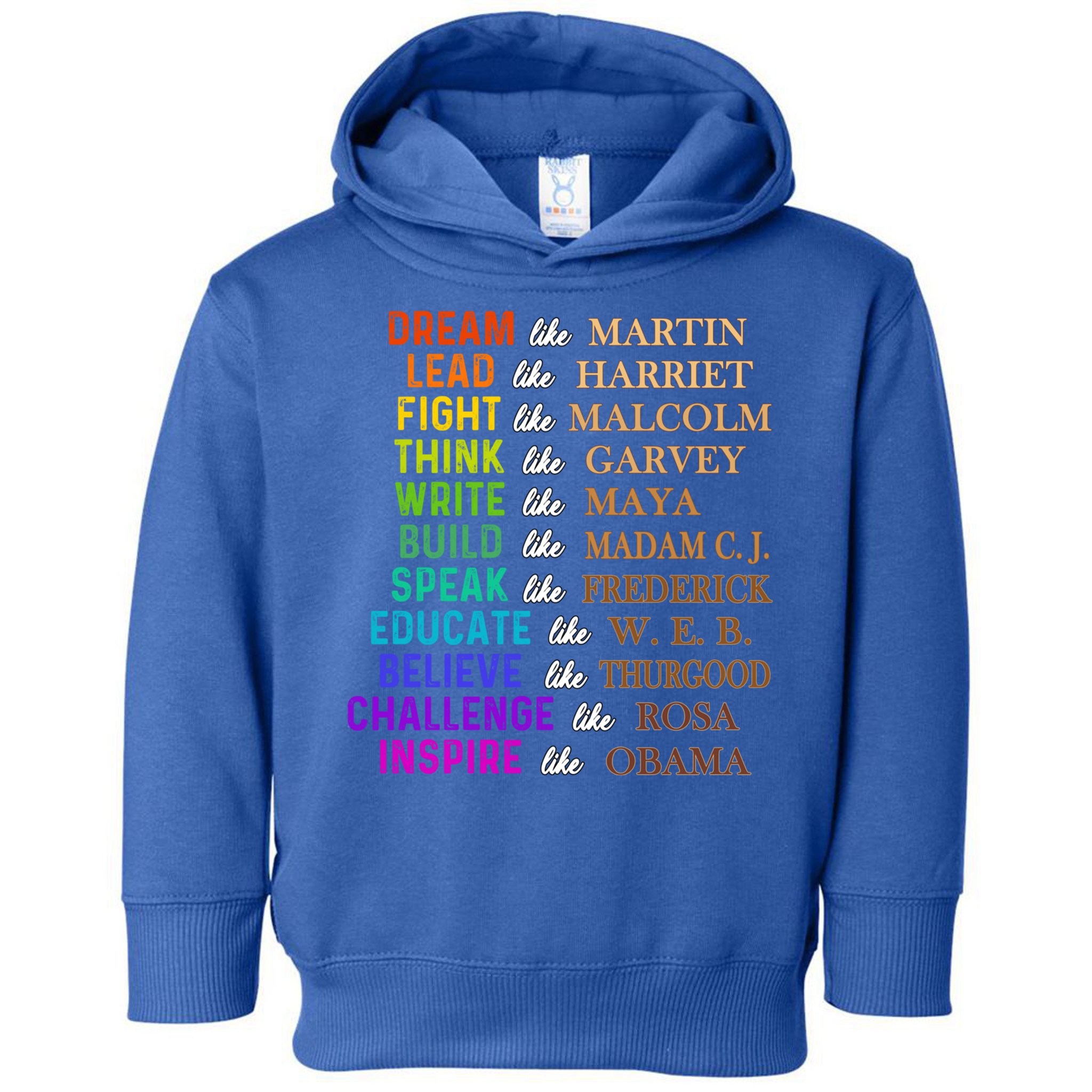 Dream Like Martin Lead Like Harriet The Juneteenth 1865 Gift Toddler Hoodie