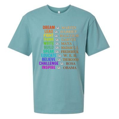 Dream Like Martin Lead Like Harriet The Juneteenth 1865 Gift Sueded Cloud Jersey T-Shirt