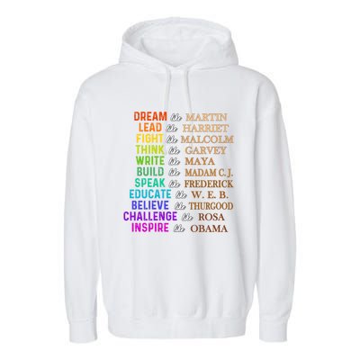 Dream Like Martin Lead Like Harriet The Juneteenth 1865 Gift Garment-Dyed Fleece Hoodie